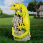 Садовая фигура "Игуана на камне" 38см - Фото 1