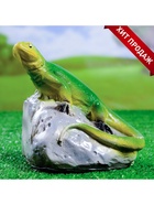 Садовая фигура из гипса «Ящерица на камне», 16.5×13×16 см - Фото 3