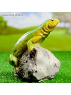Садовая фигура из гипса «Ящерица на камне», 16.5×13×16 см - Фото 5