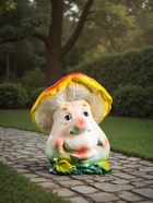 Садовая фигура из гипса «Гриб с лицом», 21×17×17 см - Фото 3