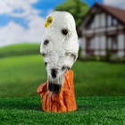 Садовая фигура "Сова на пне" полярная, 28см - Фото 3