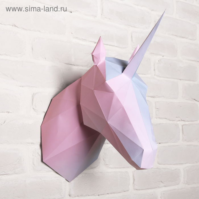Набор для создания полигональной фигуры «Единорог», 32.5 × 44 см - Фото 1