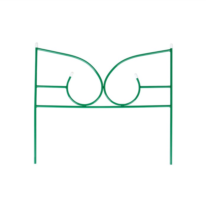 Ограждение декоративное, 50×295 см, 5 секций, металл, зелёное, «Классик 2»