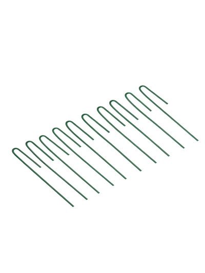 Колышек универсальный, h=20 см, ножка d=0.3 см, набор 10 шт., зелёный, Greengo