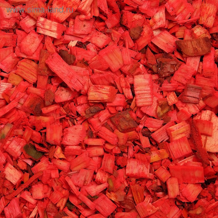 Щепа декоративная, красная 20л. - Фото 1