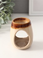 Аромалампа для эфирных масел «Полоски», керамика, 8.2×6.3×6.3 см, МИКС - Фото 2