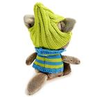 Мягкая игрушка «Волчонок Вока» в шапочке и свитере, 15 см - Фото 6