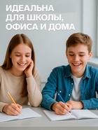 Точилка металлическая Calligrata, двойная, серебристая - Фото 3