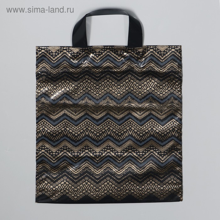 Пакет "Оттиск", полиэтиленовый с петлевой ручкой, 31х35 см, 90 мкм - Фото 1