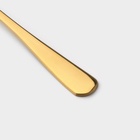 Ложки чайные Доляна «Голд», длина 13.8 см, набор 6 шт., нержавеющая сталь, золотистые - Фото 4