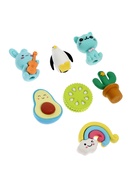 Набор фигурных ластиков, 7 штук, МИКС - фото 68861218