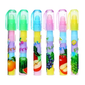 Ластик фигурный Карандаш выдвижной, МИКС (комплект 5 шт)