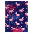 Тетрадь А4, 48 листов в клетку Calligrata "Фламинго 2", обложка мелованный картон, блок офсет - фото 25102984