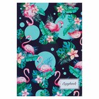 Тетрадь А4, 48 листов в клетку Calligrata "Фламинго", обложка мелованный картон, блок офсет - Фото 1