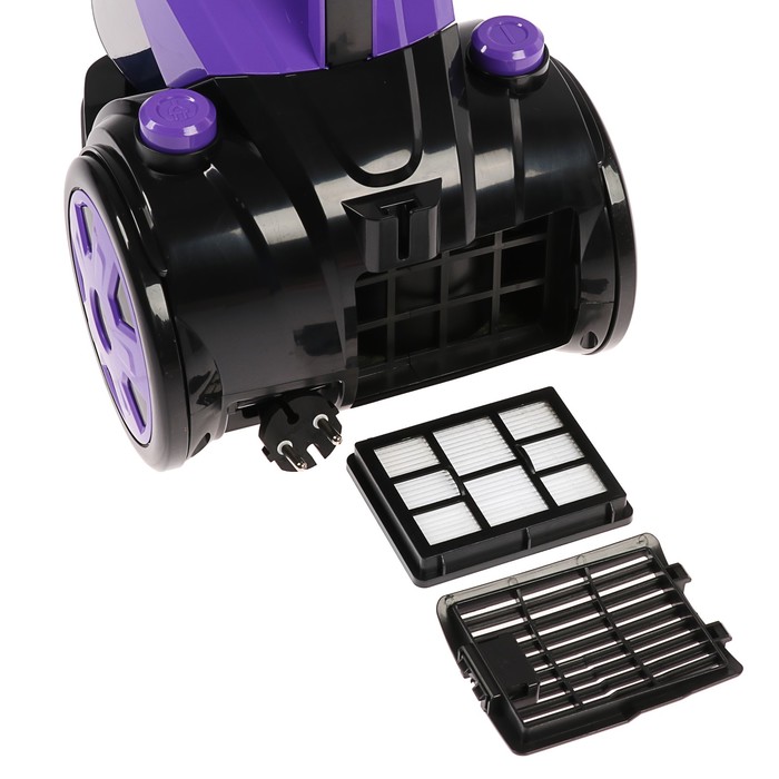 Пылесос Sakura SA-8312BP, 1600/300 Вт, 1.5 л, фиолетово-чёрный - фото 51877108