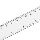 Линейка пластиковая Calligrata, 20 см, прозрачная, двухсторонняя шкала - Фото 3