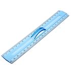 Линейка пластиковая Calligrata, 20 см, с держателем, двухсторонняя шкала, МИКС - Фото 2