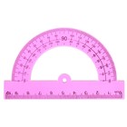 Набор геометрический Calligrata, 5 предметов (линейка 30 см, 2 угольника, транспортир, трафарет окружности), МИКС - Фото 7