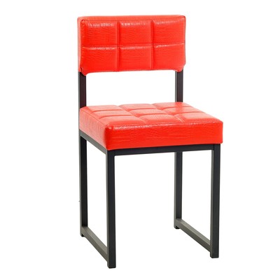 Стул "Лофт 3", Черный/Красная рептилия