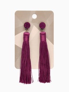 Серьги «Кисти» гармония, цвет фиолетовый, L кисти 8.5 см - Фото 5