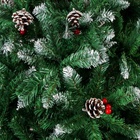 Искусственная ёлка с инеем «Зимнее волшебство. Ягодка», 210 см, d нижнего яруса 135 см, 1100 ПВХ ветки на крючках - Фото 3