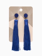 Серьги «Кисти» гармония, синие, L, кистей, 10.5 см - Фото 6