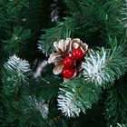 Искусственная ёлка с инеем «Зимнее волшебство. Ягодка», 270 см, 1850 ПВХ веток на крючках - Фото 3