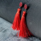 Серьги «Кисти» гармония, цвет красный, L кисти 8.5 см - Фото 6