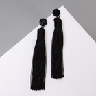 Серьги «Кисти» гармония, цвет чёрный, L кисти 8.5 см - Фото 3