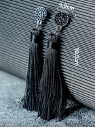Серьги «Кисти», гармония, чёрные, L кисти 8.5 см - Фото 5