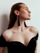 Серьги «Кисти», гармония, чёрные, L кисти 8.5 см - Фото 2
