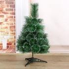 Искусственная ёлка настольная «Зимнее волшебство. Кедр переливающийся», 60 см, d=10 см, 35 веток отгибаются - Фото 2