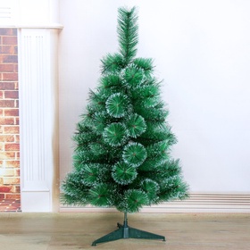 Искусственная ёлка настольная «Зимнее волшебство. Кедр», 90 см, d нижнего яруса 55 см, d иголок 10 см, 57 веток отгибаются