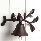 Колокол сувенирный чугун "Птички на ветке" 16,5х24х11 см - Фото 3