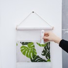 Органайзер подвесной с карманами Доляна «Тропики», 3 отделения, 47×25 см - Фото 5