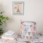 Корзина для белья Доляна «Ромбы», 30×30×30 см - Фото 2