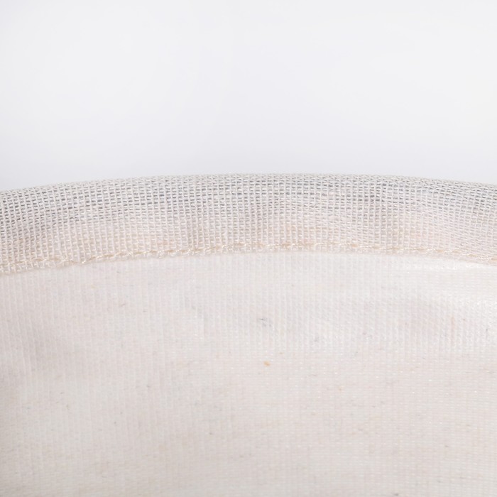 Корзина бельевая текстильная Доляна «Панда», 30×30×30 см, цвет белый - фото 1890823524