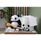 Корзина для белья Доляна «Панда», 30×30×30 см, белая - Фото 8
