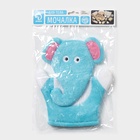 Мочалка варежка детская Доляна «Слоник», для купания, 22 см - Фото 7