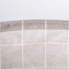 Корзина бельевая текстильная Доляна «Клетка», 30×30×30 см, цвет серый - Фото 3