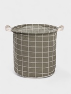 Корзина для белья Доляна «Клетка», 30×30×30 см, серая - Фото 6