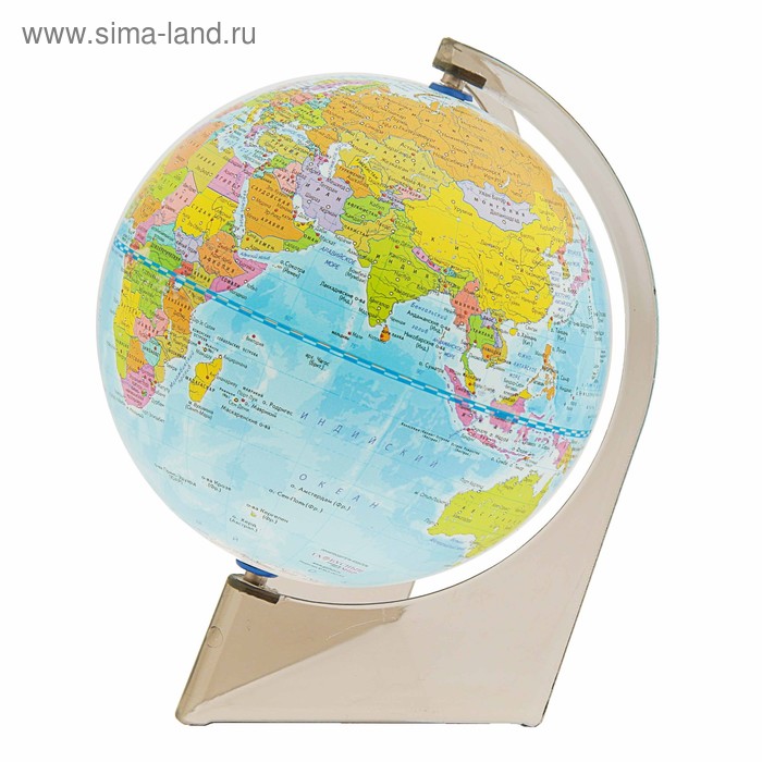 Глобус Земли политический, 150 мм, треугольная подставка - Фото 1