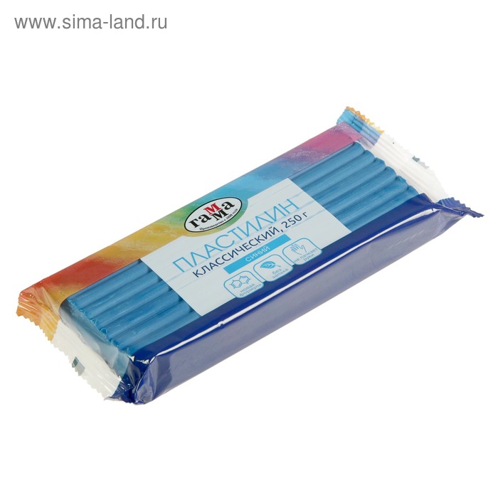 Пластилин «Гамма. Классический», 250 г, синий - Фото 1