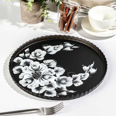 Блюдо Патиссэри «Нежная роза», d=28 см, МИКС