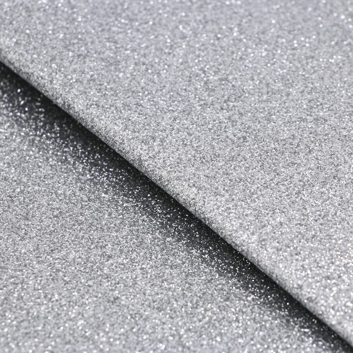 Декоративная кожа с блёстками «Мерцание серебра», ткань для пэчворка, 30 × 30 см - Фото 1