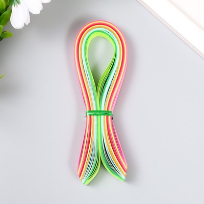 Полоски для квиллинга «Цветные», (набор 100 полос), ширина 1 см, длина 25 см, 22×7×1.3 см