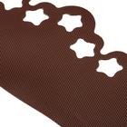 Лента бордюрная, 0.2 × 9 м, толщина 1.2 мм, пластиковая, фигурная, коричневая, Greengo - фото 9906821