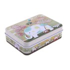 Шкатулка металл "Слонёнок" 6,5х9х2,7 см - Фото 1