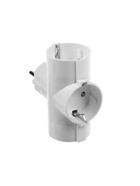 Тройник электрический, 16 А, с заземлением, 220 В, белый - Фото 3