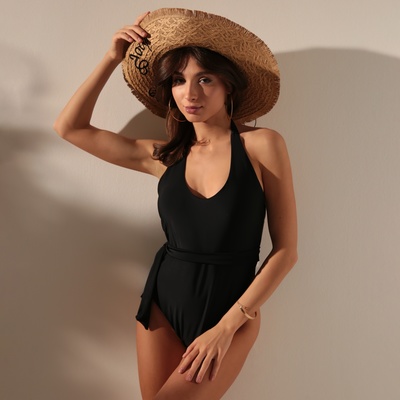 Шляпа женская MINAKU Life is good с надписью, размер 54-56, бежевая